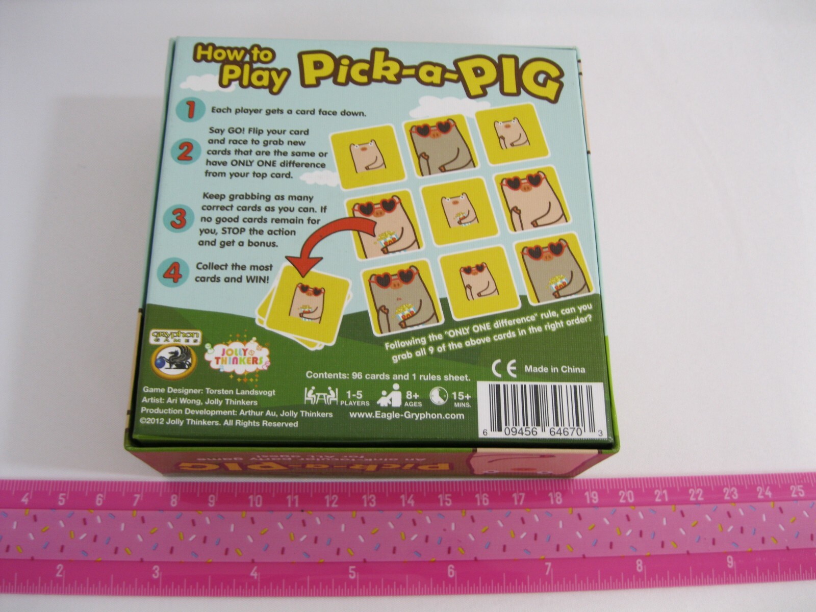 PICK A PIG CARD GAME - TORSTEN LANDSVOGT - COMPLETE - 2012 - JOLLY THINKERS