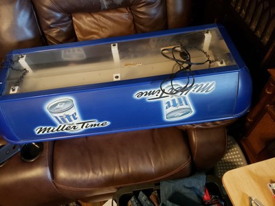 miller lite pool table light plastic