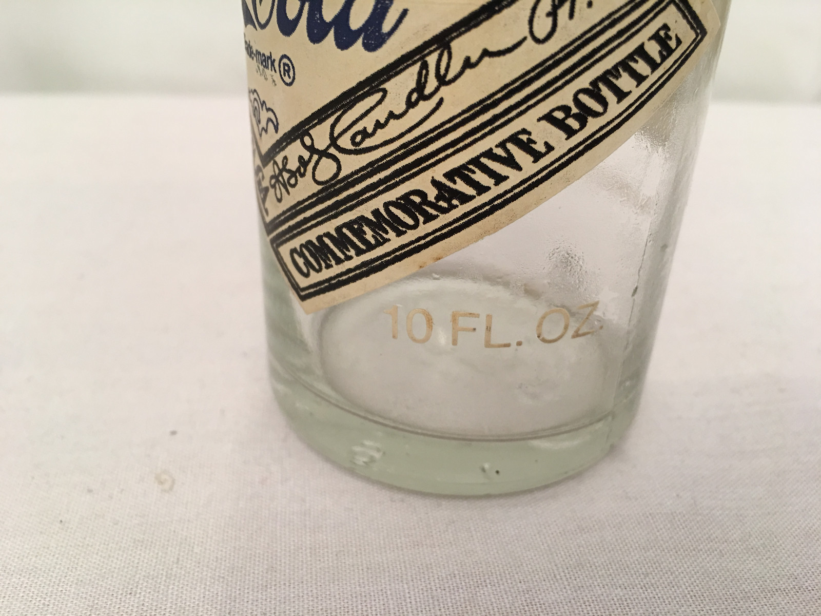 COCA-COLA Vintage 75th Anniversary Commemorative Bottle, Atlanta, Georgia w/cap