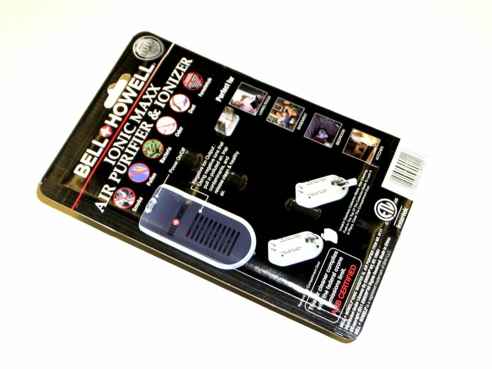 Bell Howell Ionic Maxx Air Purifier & Ionizer Brand New