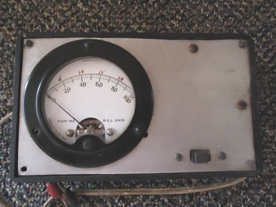 Vintage Triplett Part No.R.E.L.12455 Volt ? / Amp ? Meter 