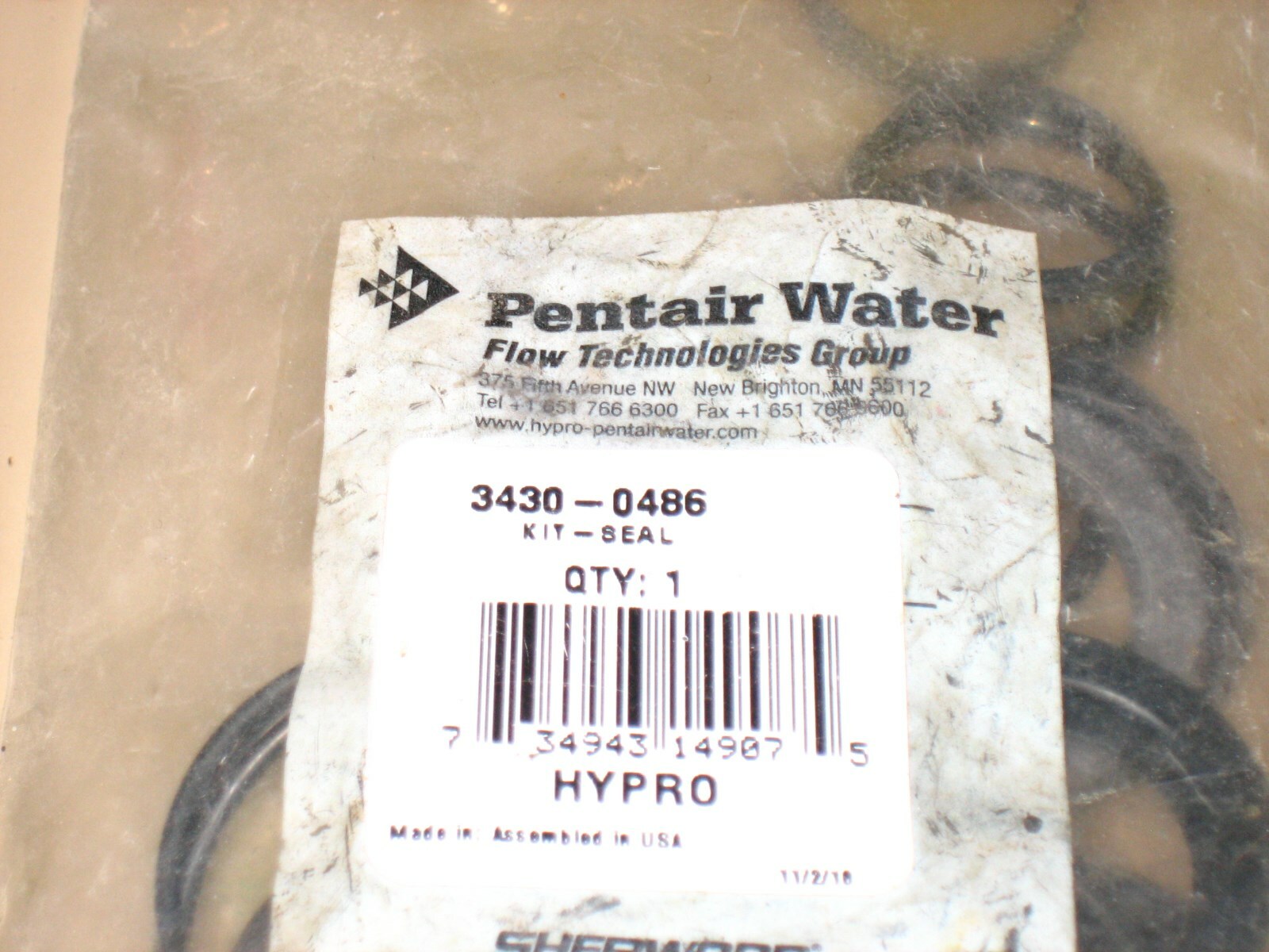 NEW Hypro Seal Kit 3430-0486 FREE SHIPPING