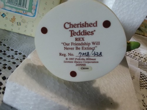 Cherished Teddies Rex Our Friendship will never be Extinct Dinosaur 269999 NIB