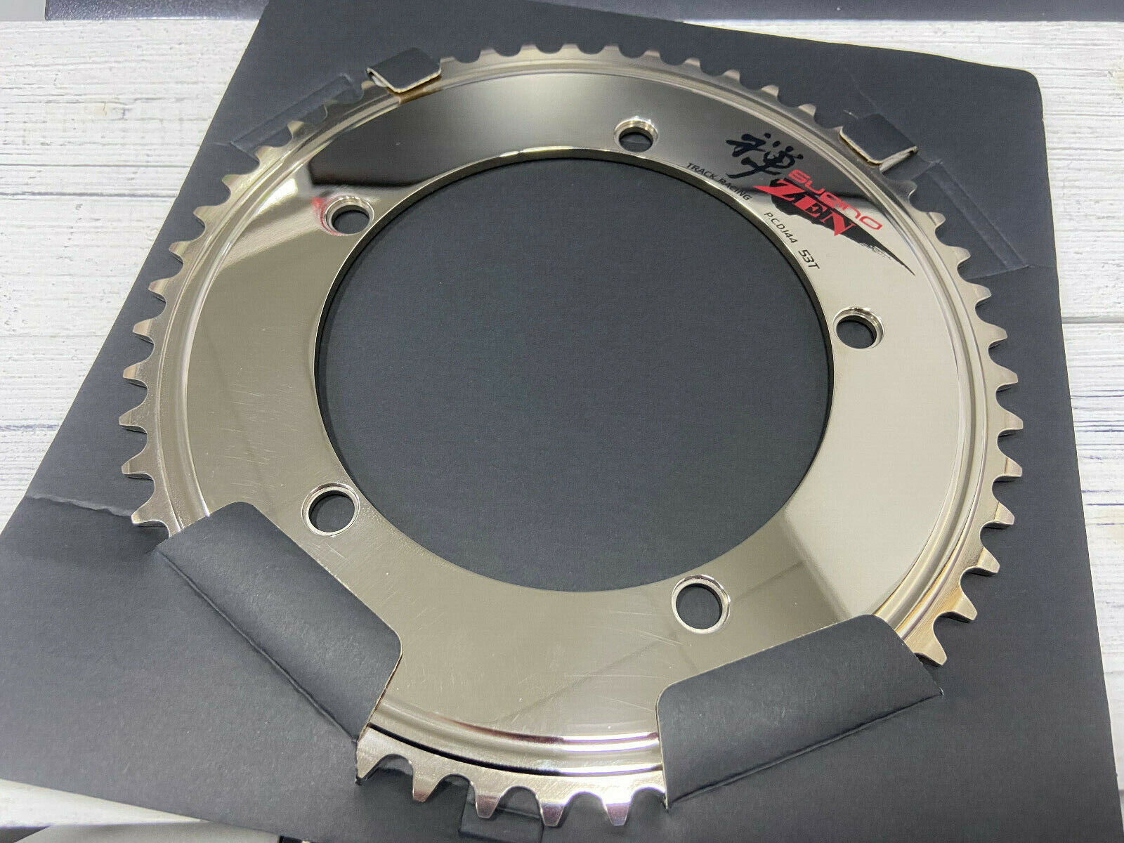 Sugino Super Zen144 BCD144x5 1/8 53T S3 Gold Chainring (1pc Sugino Super Zen144 BCD144x5 1/8 53T S3 Gold Chainring (1pc