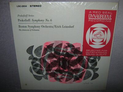 Prokofieff SYMPHONY No 6 Erich Leinsdorf Boston MINTY SEALED LP LSC2834 RED SEAL