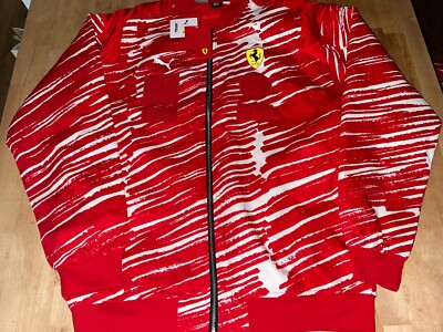 NWT PUMA FERRARI X JOSHUA VIDES RACE JACKET FULL ZIP SIZE MEDIUM NWT $180