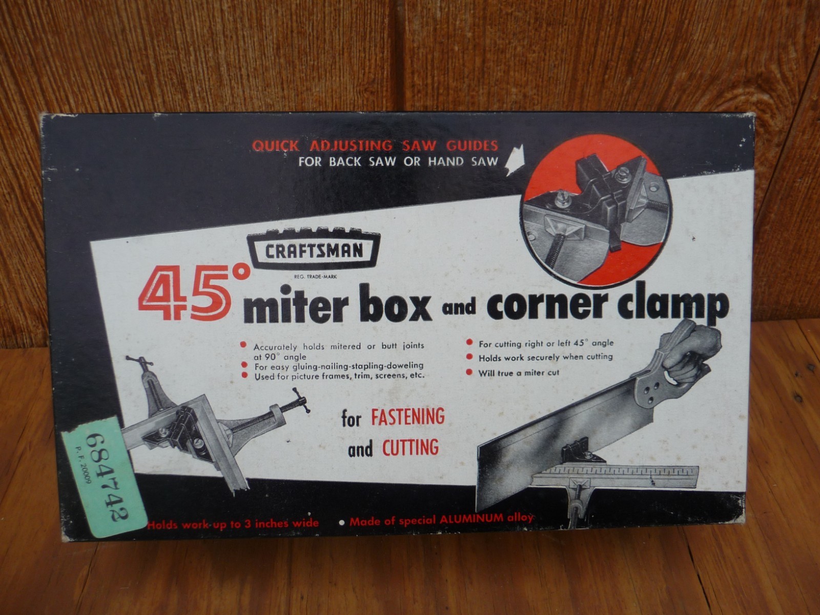 Vintage CRAFTSMAN Corner Clamp/Miter Box No. 9-6661 with Box