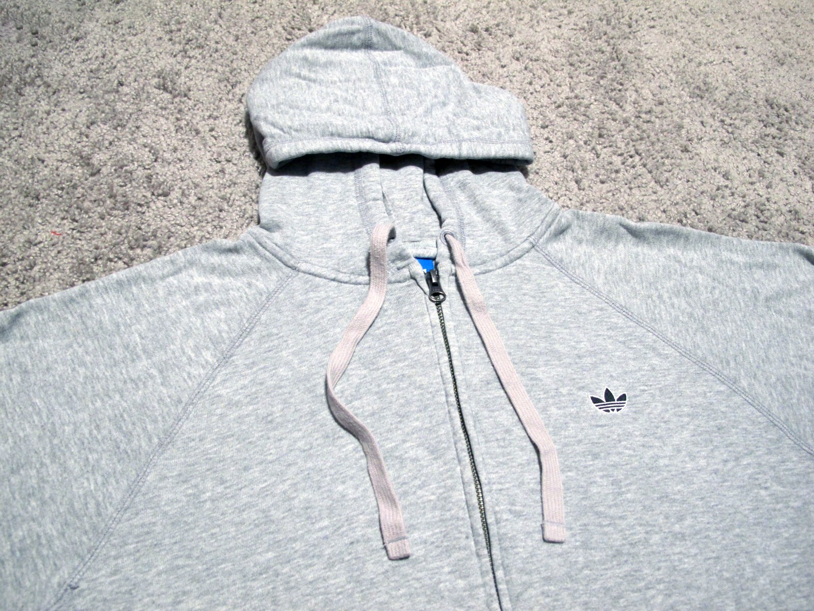 VTG 2000's Adidas Originals grey full zip-up thin