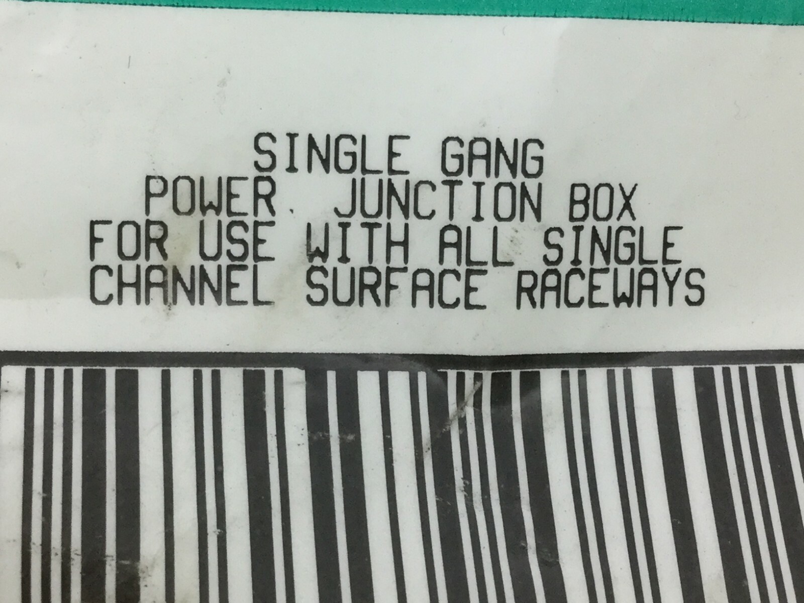 Panduit JBP1EI Single Gang Power Junction Box for All Single Ch Surface Raceways