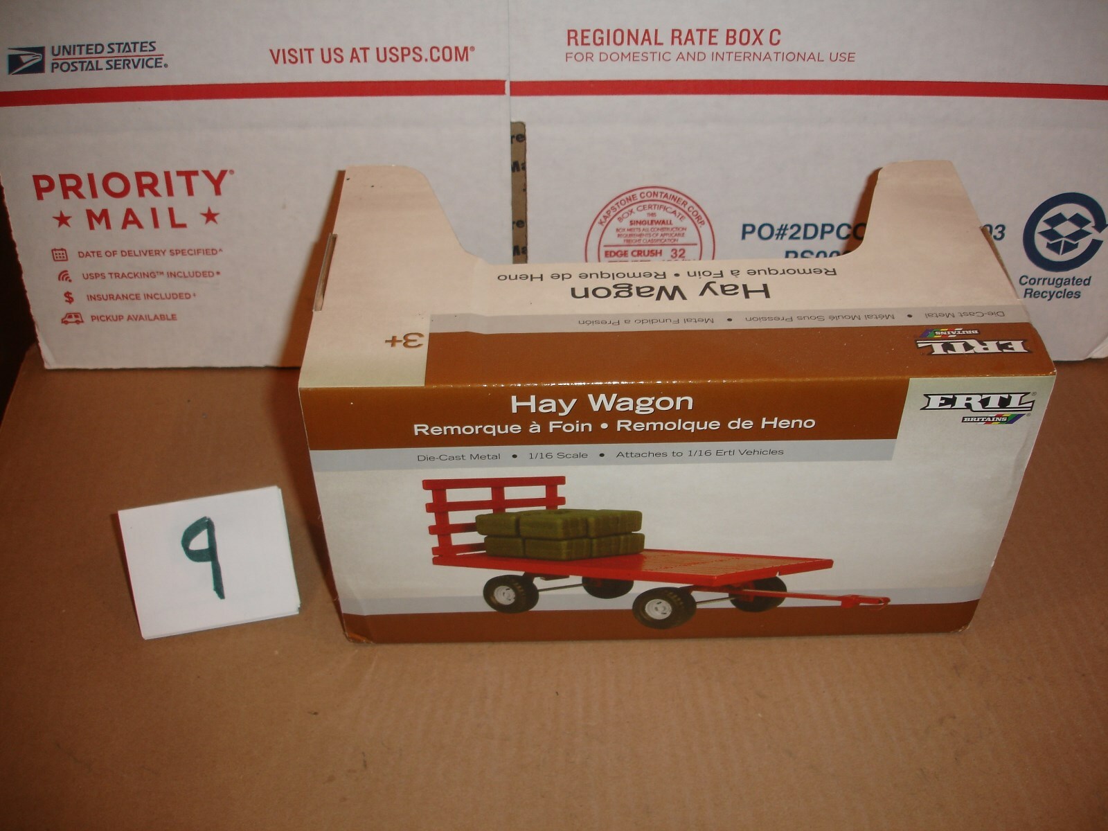 1/16 international hay wagon