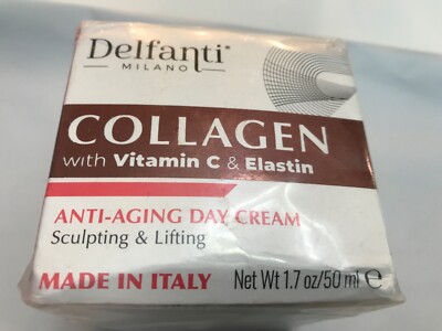 Delfanti Milano Anti-Aging Day Cream Collagen with Vitamin C & Elastin 1.7 oz