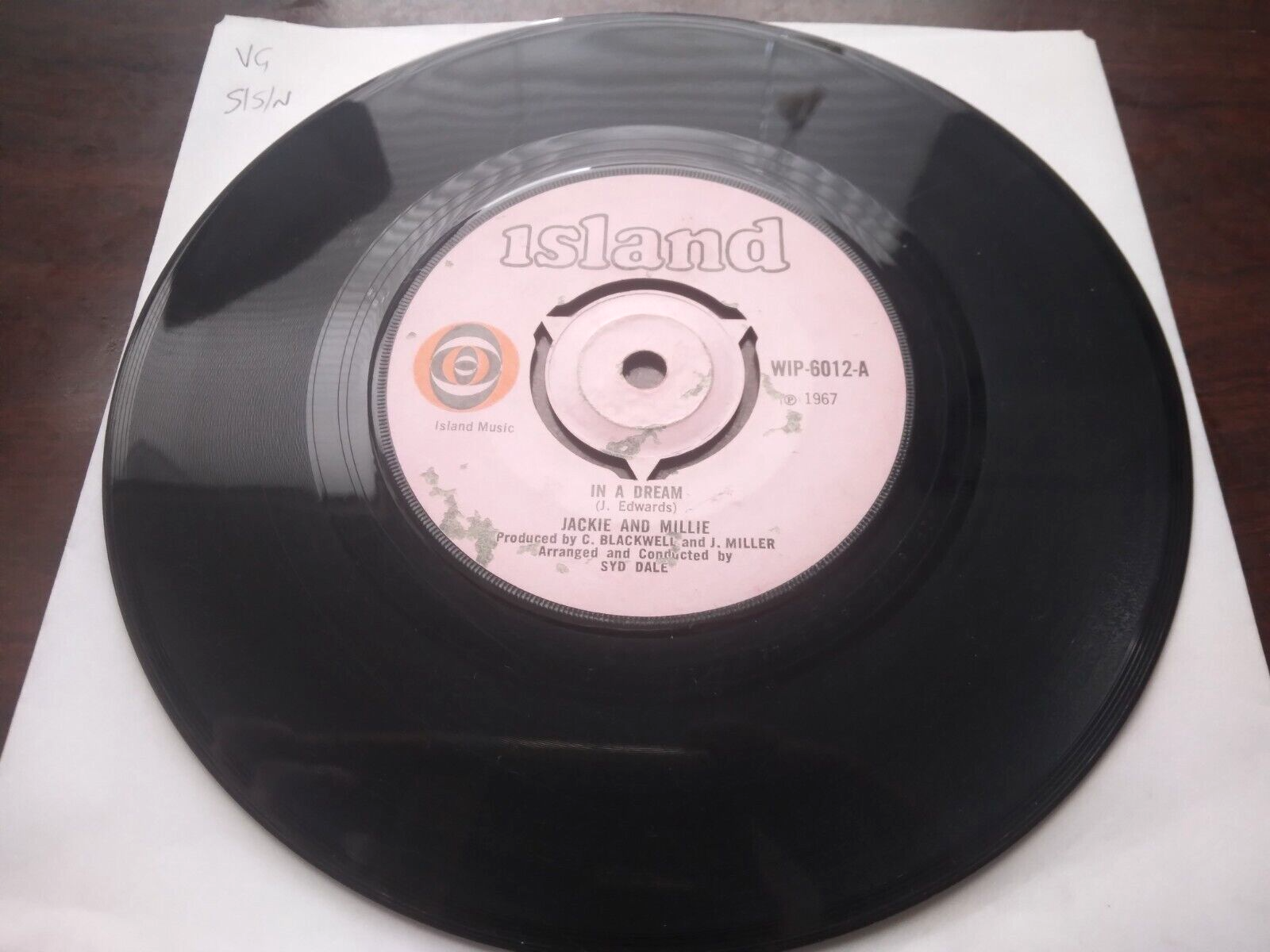 英7” Jackie And Millie In A Dream / Ooh, Ooh WIP6012  RECORDS /00080 Jackie Wilson Mr. Excitement - 1975 Tele House Records CD