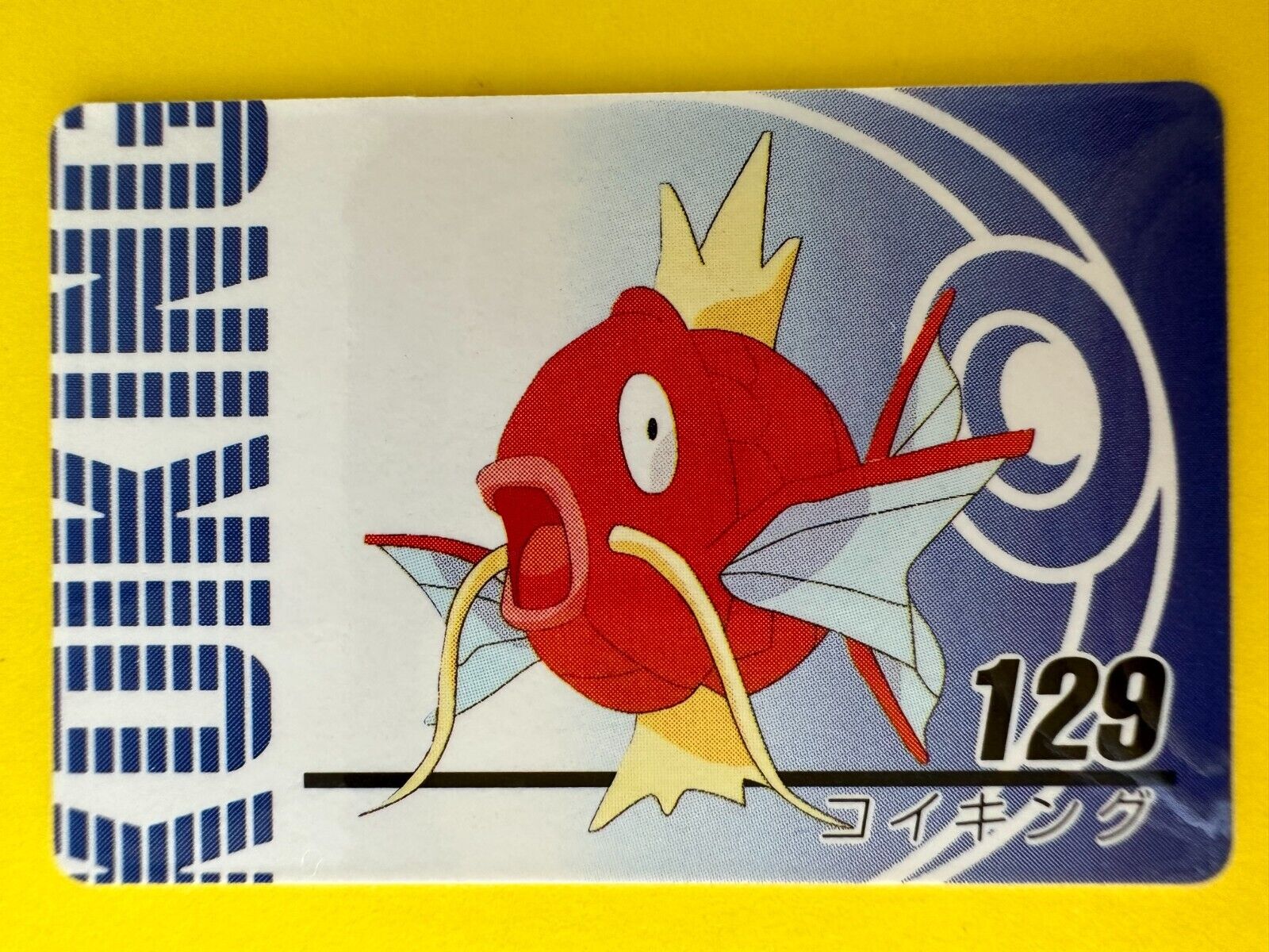 Magikarp No.129 Pokemon Anime Mini Card Nintend very rare Magikarp No.129 Pokemon Anime Mini Card Nintend very rare