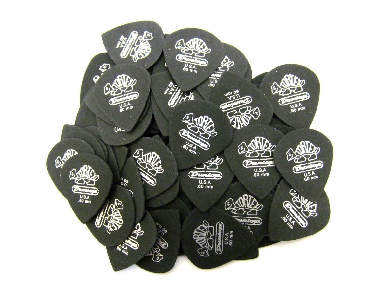 トランプ JAZZ Bu Dunlop Guitar Picks Tortex Pitch Black Jazz 72 Pack .60mm
