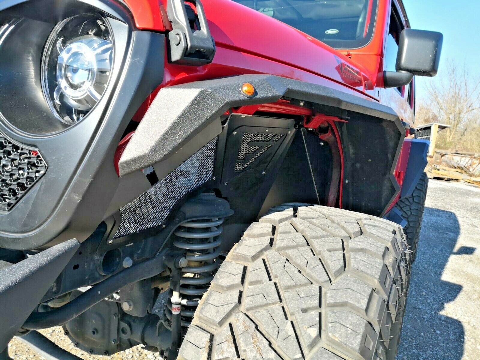 Front Inner Fender Liners for Jeep Wrangler 2018 2019 2020 JL JLU