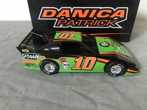 HTF 2012 #10 Danica Patrick GoDaddy Prelude Late Model Dirt Car 1/24 ONLY 1008