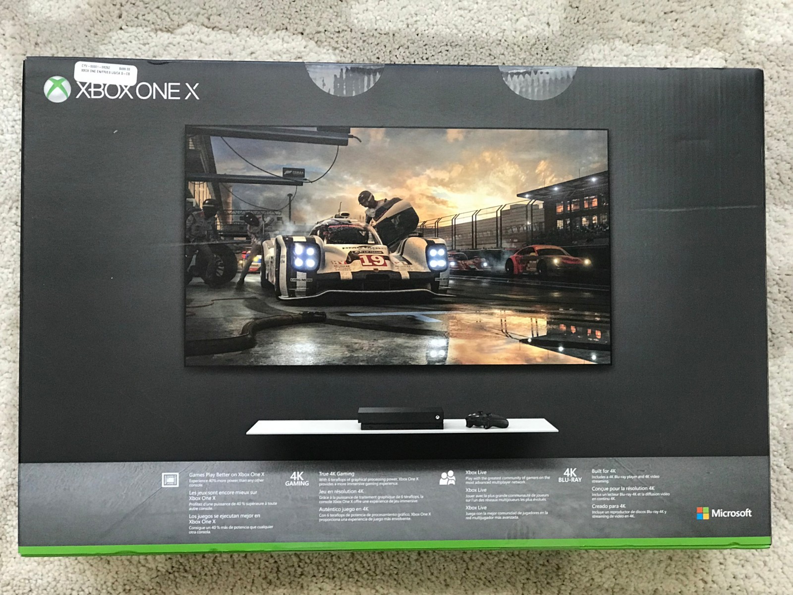 Microsoft Xbox One X 1TB Black Console NEW UNOPENED Includes Black Controller