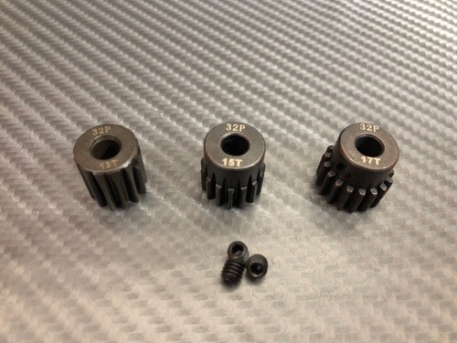 32 Pitch 32P Pinion Gear Set 13T 15T 17T Fit Traxxas 1/10 Slash 4x4 Chassis Only