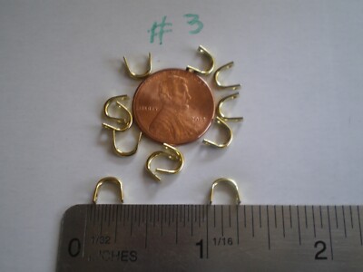 100 PCS. BRASS EASY SPIN CLEVISES SIZE #3, MAKE IN LINE SPINNERS