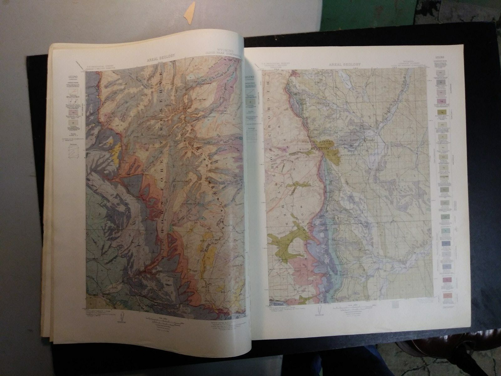 1906- Geologic Atlas-Cloud Peak- Fort McKinney,Wyoming. U.S Geological Survey