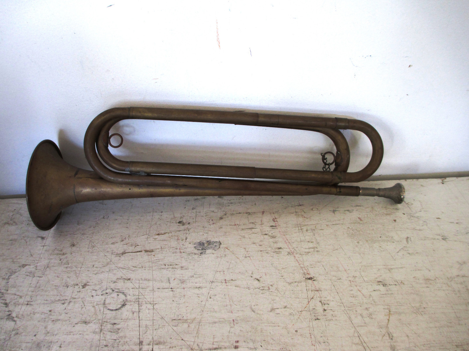 Vintage BSA Official Boy Scouts Brass Bugle Rexcraft 17