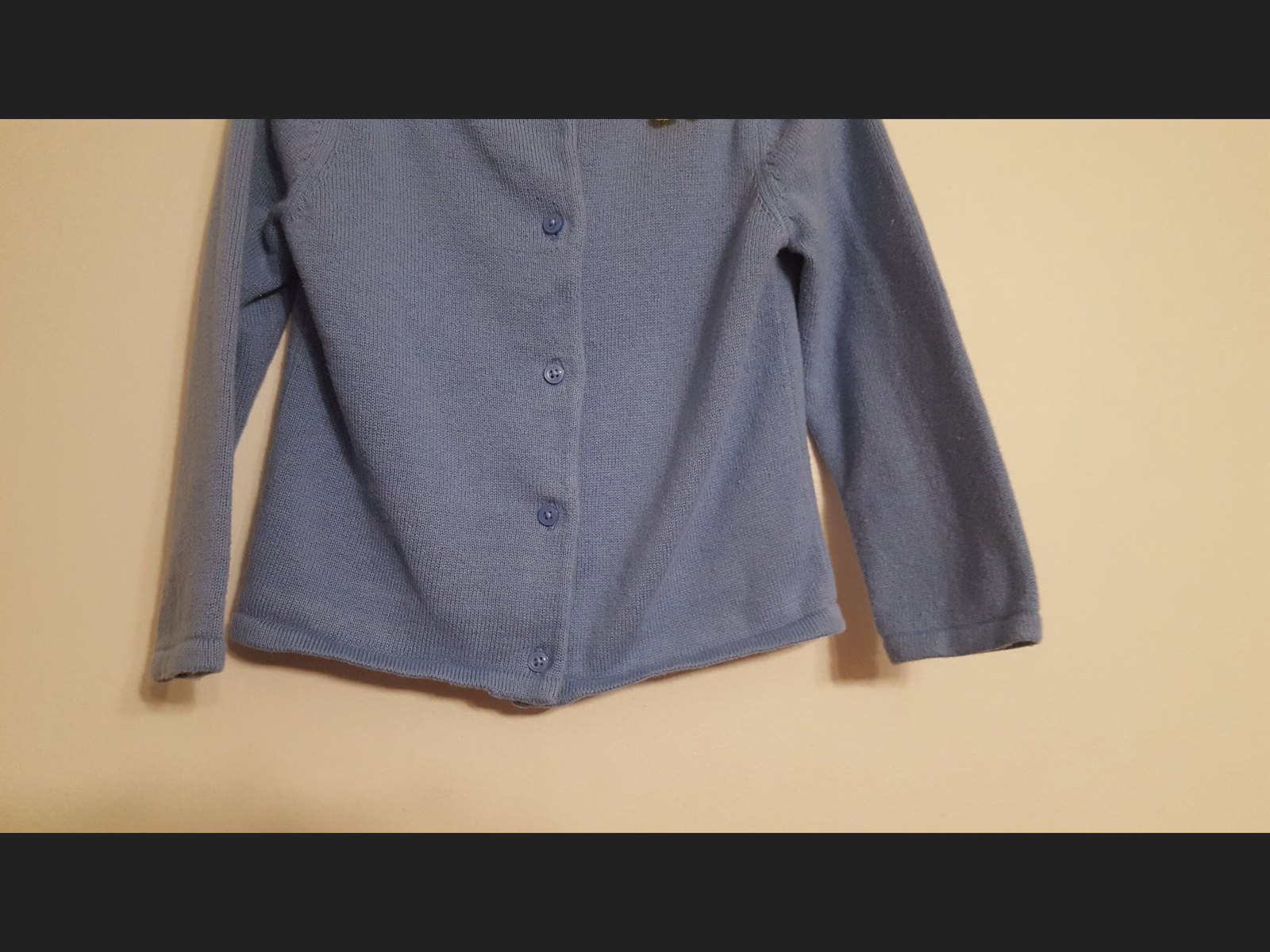 Gymboree Size 3T Blue Cardigan w/ Flower Detail! Good Condition!