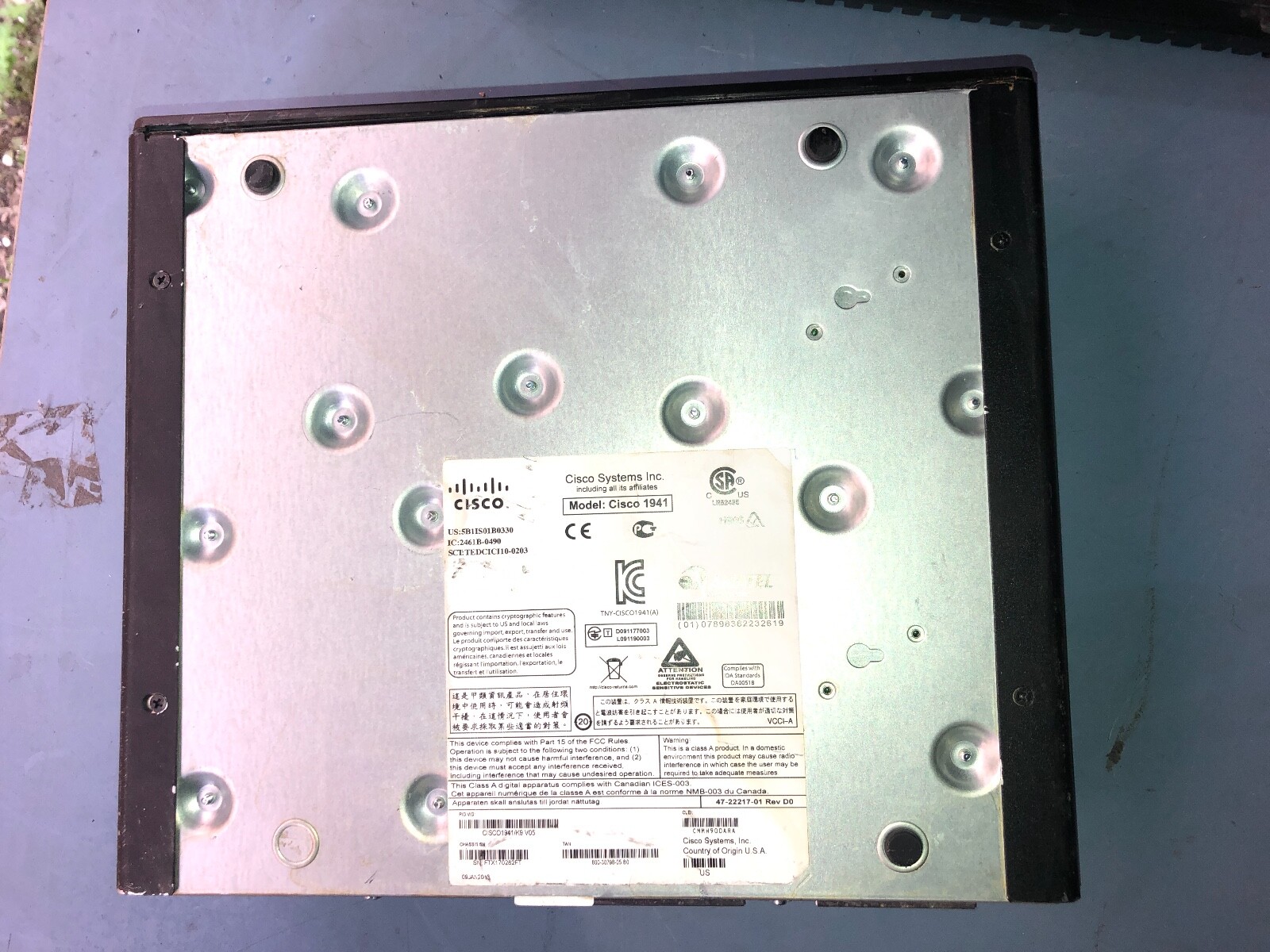 CISCO 1900 SEIES CISCO1941/K9 INTEGRATED SERVICES ROUTER