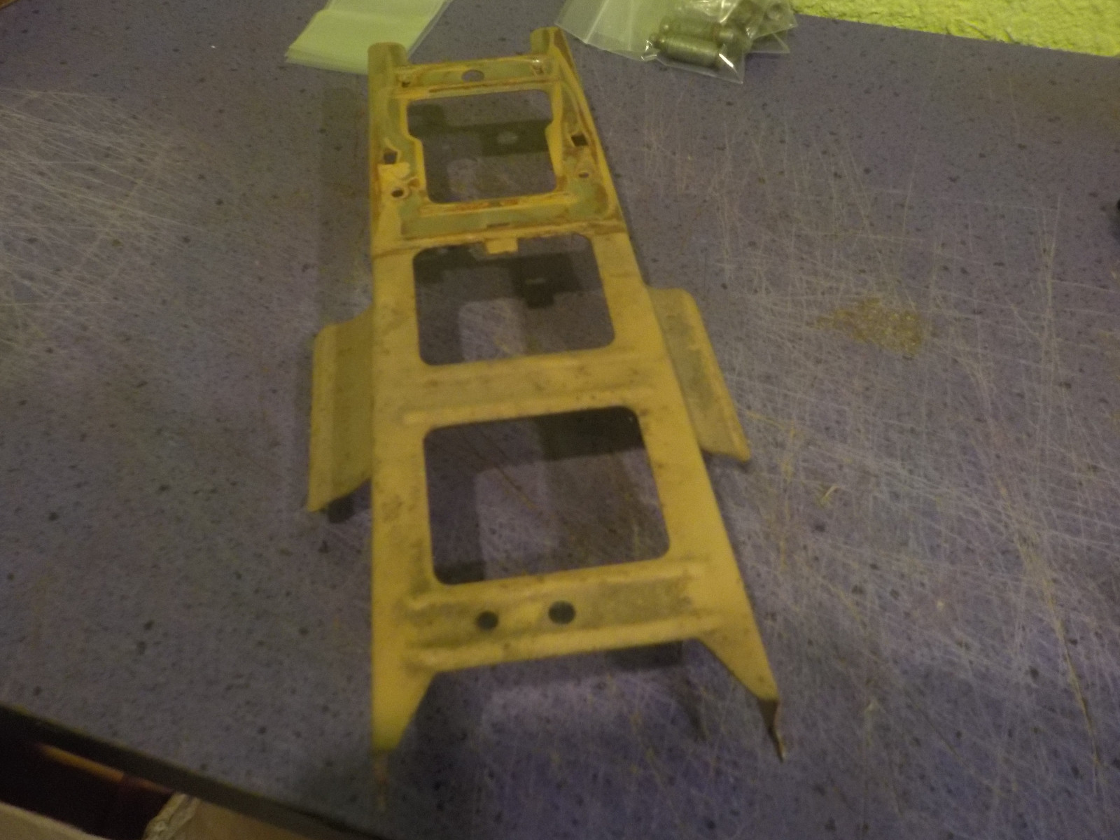 tonka ford truck dumper farm semi chassis 1958-59 cream color for parts