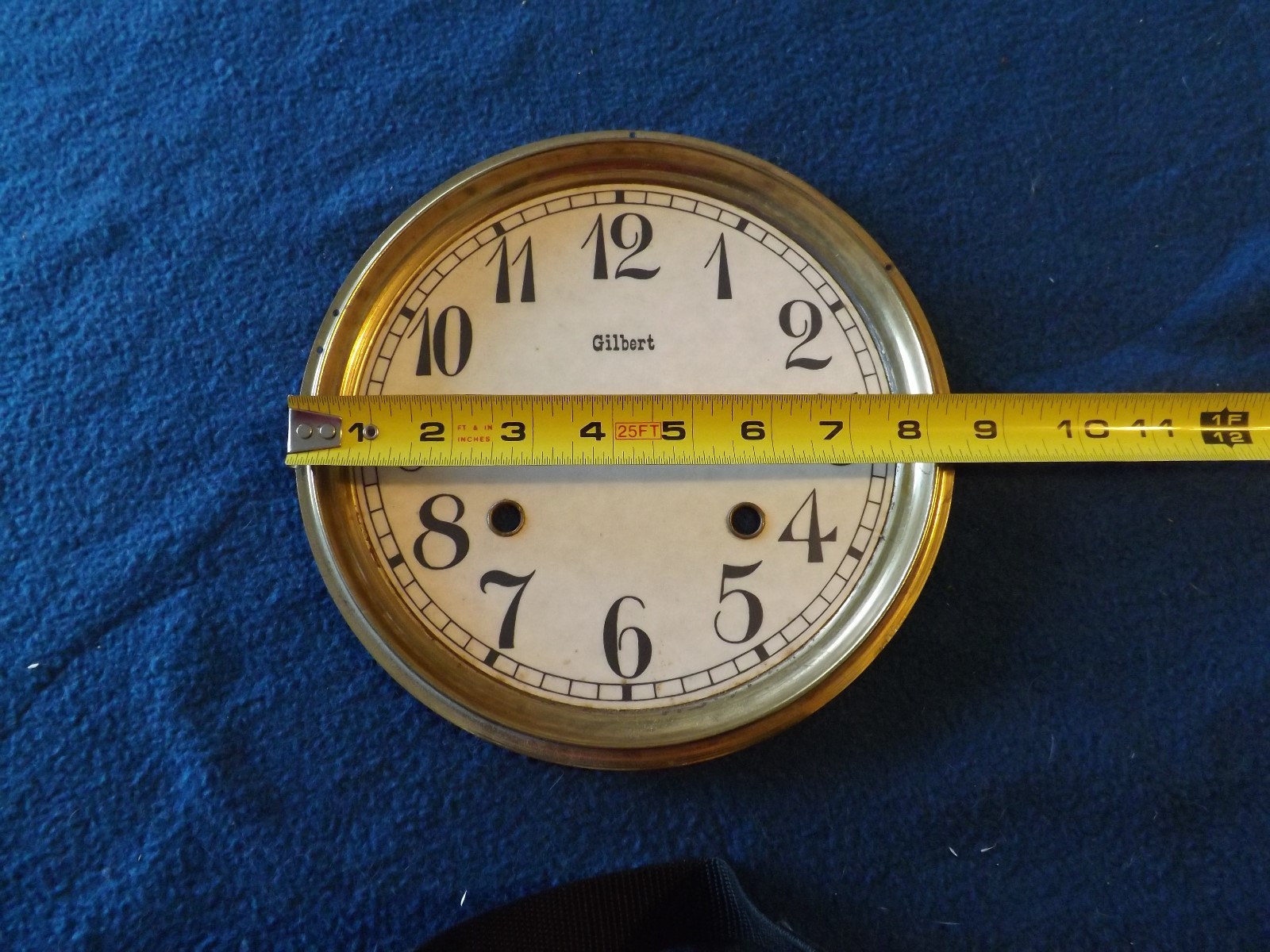 GILBERT CLOCK DIAL 8 INCH WALL CLOCK NICE CONDITION