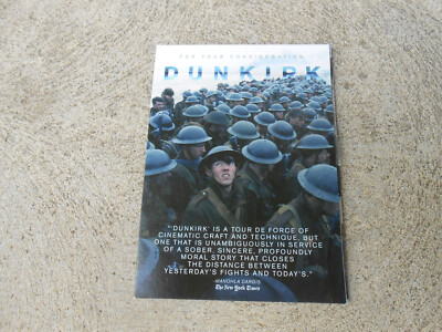 CHRISTOPHER NOLAN-DUNKIRK-DVD-2017-FYC AWARDS SCREENER-LN
