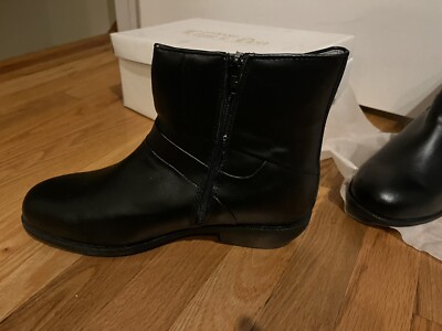 Men s haband Lions Den Black Leather Boot New In Box Size 10-eee
