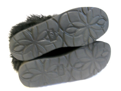 Pre-owned Ugg Lida Sheepskin Cuffwomen Short Boots Black Us 6 /uk 4.5 /eu 37 /jp 23