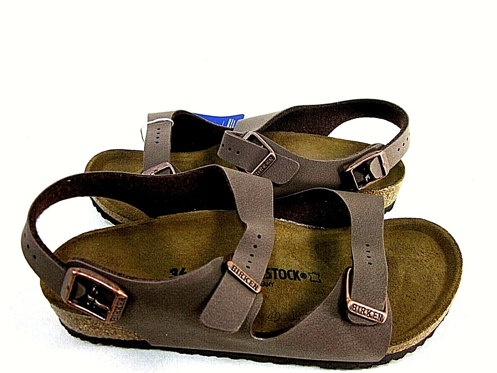 Birkenstock Unisex Roma Kids Mocha Sandals Men's Size 1,W'S