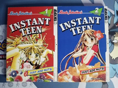 Instant Teen: Just Add Nuts Volume 1 2 English Manga Lot Rate OOP Tokyopop