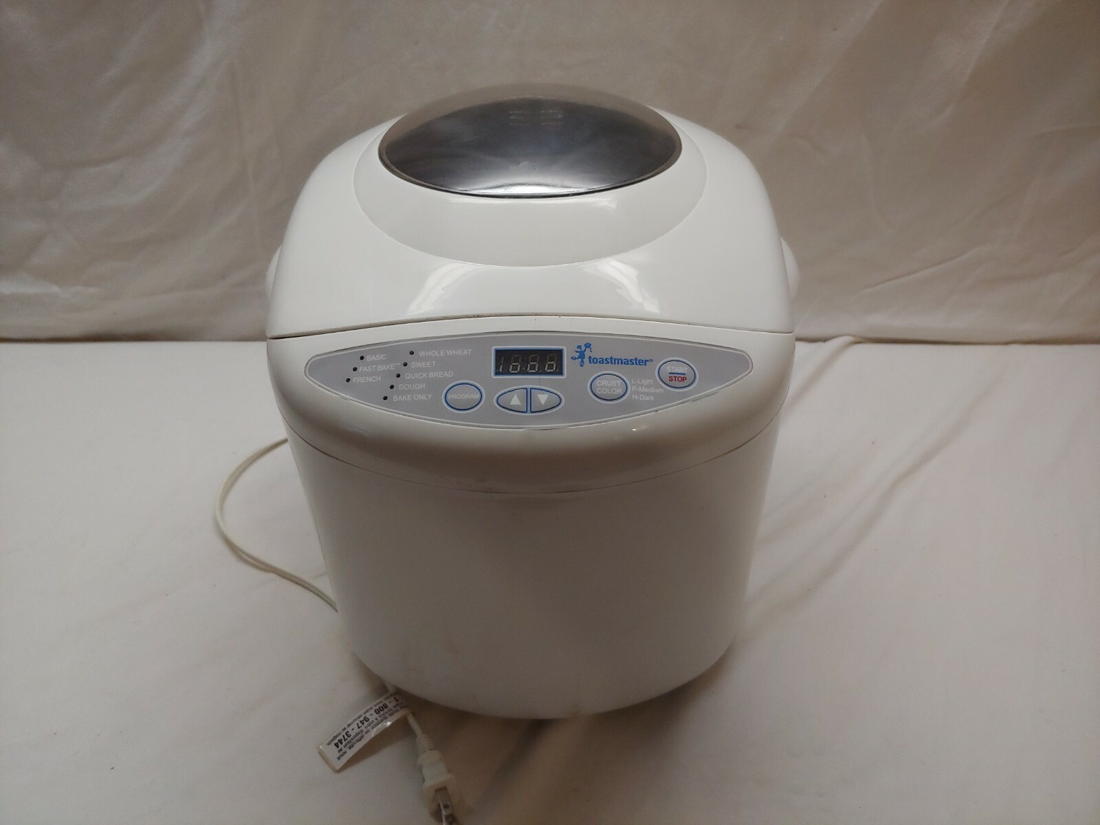 toastmaster bread machine model tbr15