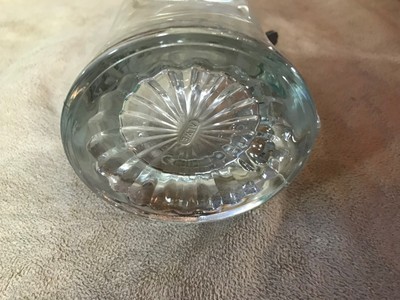 Vintage~ALWE~Glass Stein~w-Pewter~Lid~W Germany~Etched~Golfers~Rare~Tankard~Tree