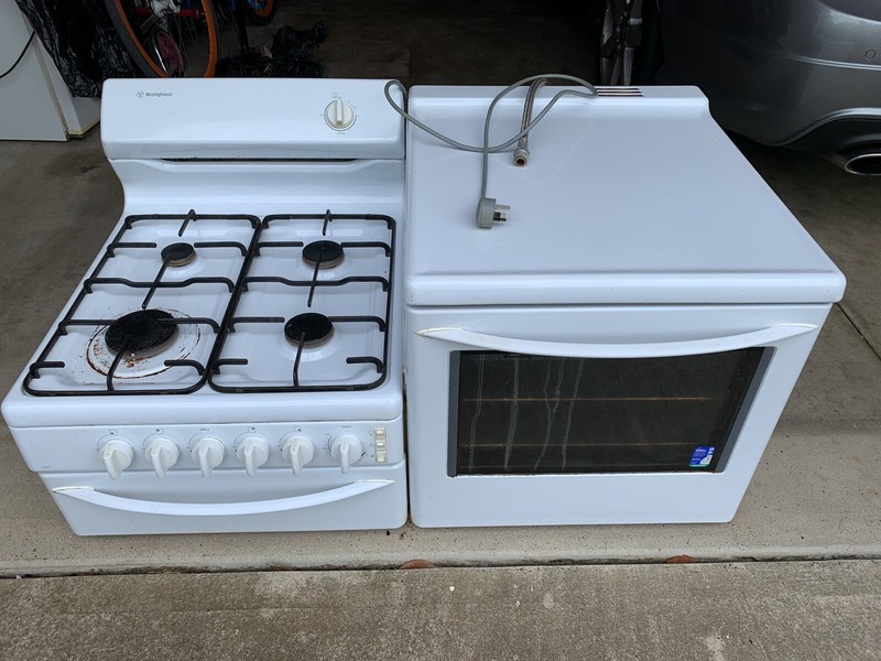 Westinghouse Gas Stove Oven And Grill Side By Side Ovens