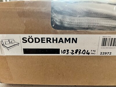 Ikea SODERHAMN Cover for sofa section COVER ONLY, finnsta white 103.283.04 