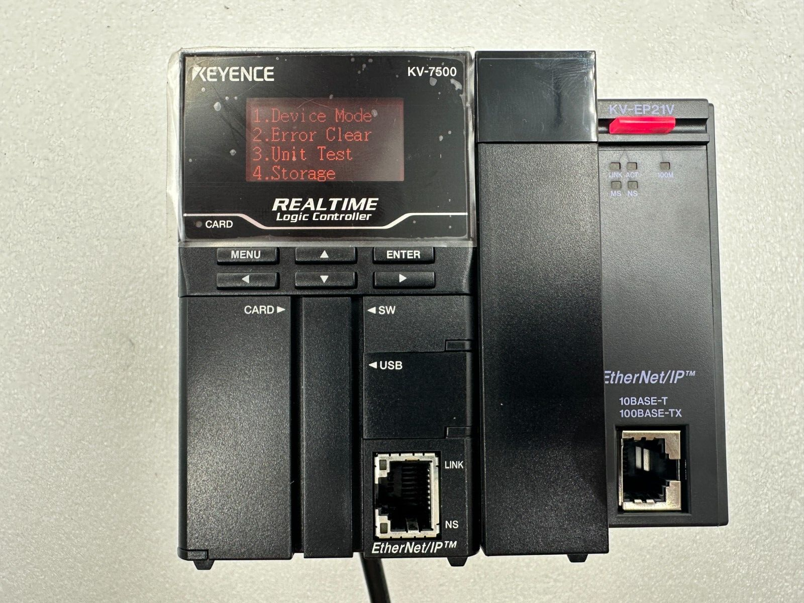 Keyence KV-7500 CPU Module + KV-7000C PLC + KV-EP21V Keyence KV-7500 CPU Module + KV-7000C PLC + KV-EP21V