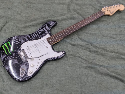 Monster Energy Drink Fender Squier Bullet Strat Stratocaster