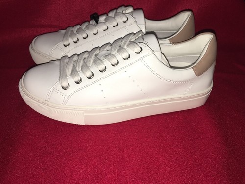 Massimo Dutti Women US 11 EU 42 White Leather Fashion