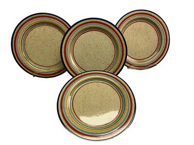 SET of 4 Pfaltzgraff SEDONA Stonewear LARGE Dinner plates
