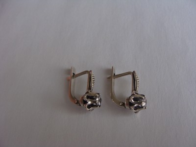 RUSSIAN SILVER 875 DELICATE EARRINGS