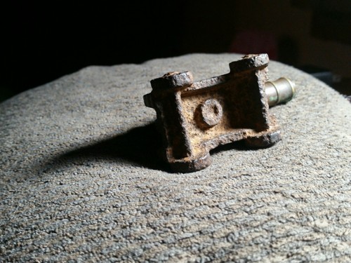 Vintage Old Fort Henry Small Cast Iron & Brass Souvenir Toy Cannon