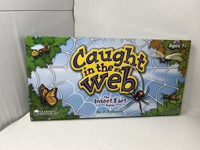 Caught In The Web Insect Fact Board Game RARE Learning Resources Complete