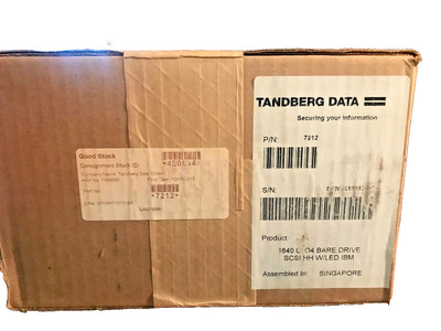 Tandberg 7212  IBM  45E2469 800/1600GB Ultrium LTO-4 HH LVD Loader ready