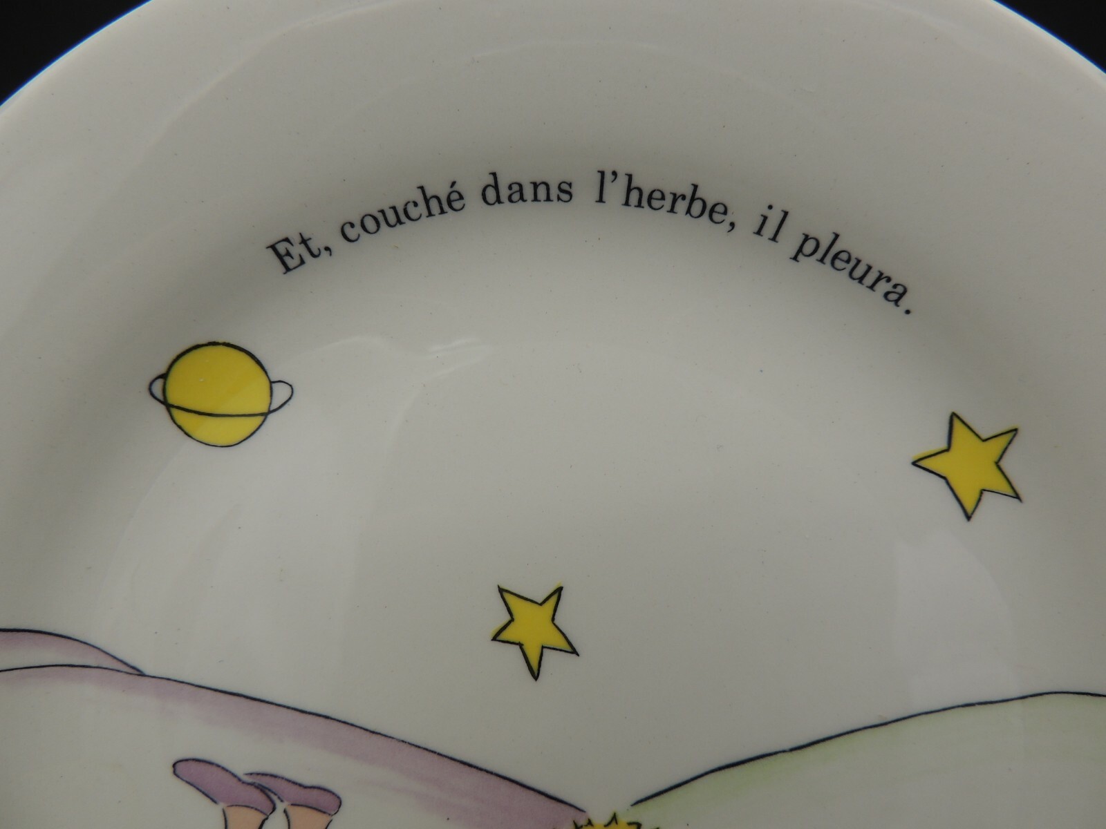 Gien Le Petite Prince Canape Plate France The Little Prince Vintage As Is