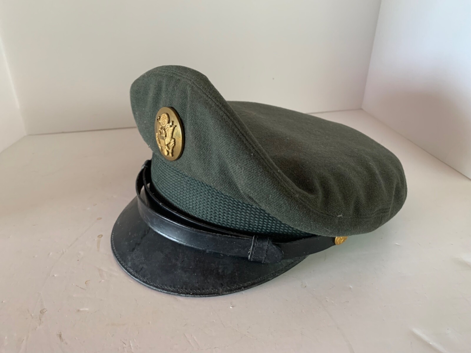 VTG WW2/Korean War US Army Officers Enlisted Service Hat Cap