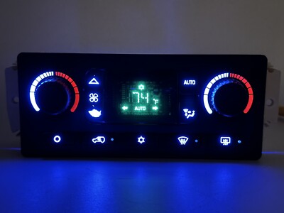03-06 Silverado Sierra Auto Heater Digital Climate Control BLUE Cube LED Rebuilt