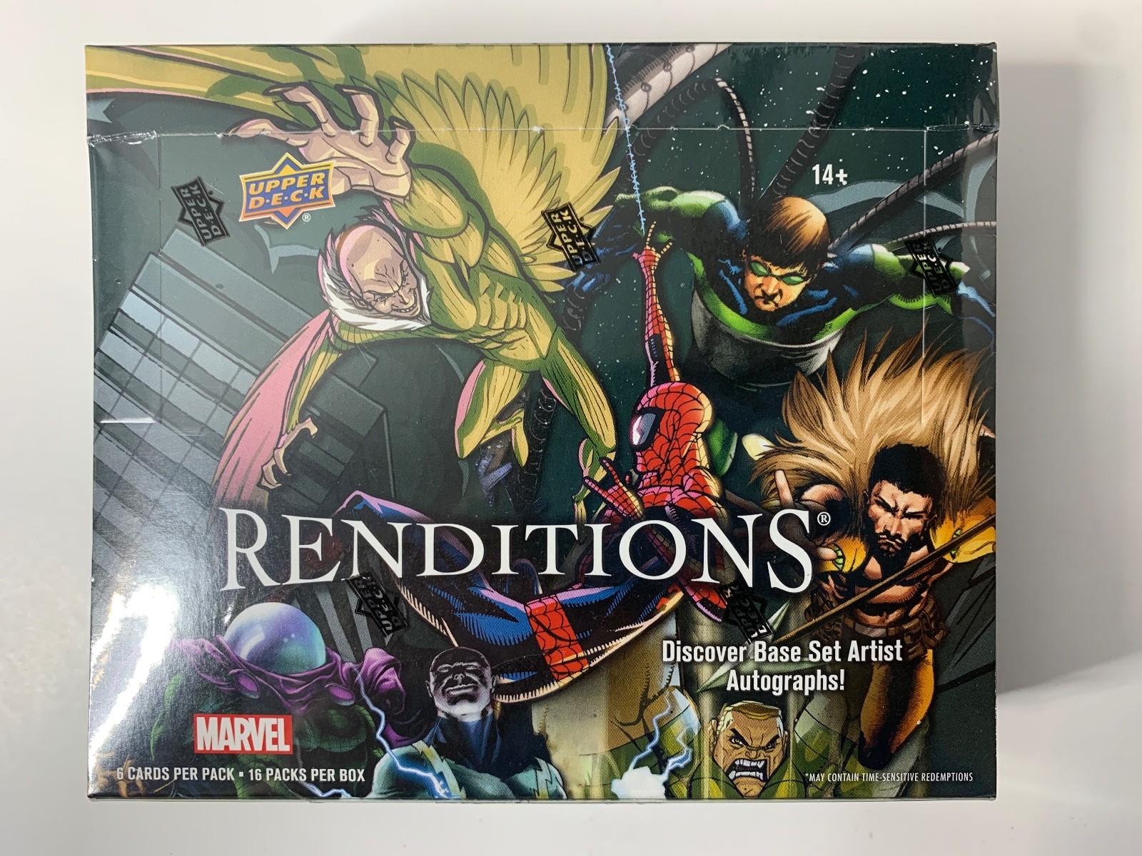 2024 Upper Deck Renditions Marvel Spider Man Factory Sealed 12 Pack Hobby Box